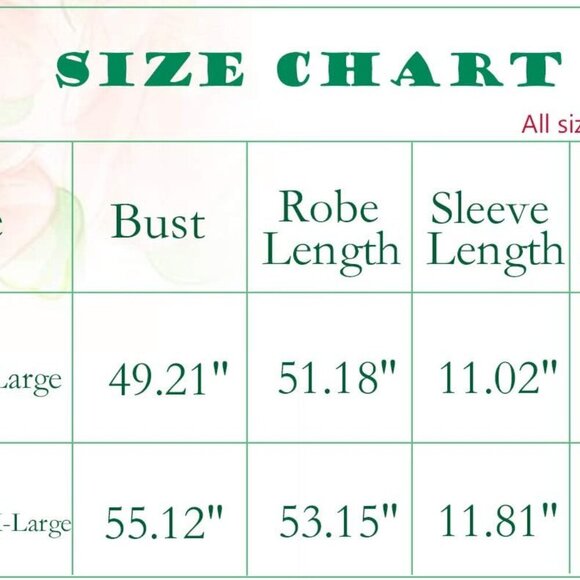 Women's Floral Kimono Robes Bridal Party Satin Long Length Bathrobes Silk Sleepw - Picture 6 of 6